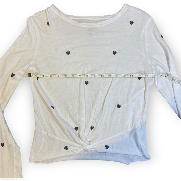 2for$30 PINK Victoria’s Secret Heart Cropped Long Sleeve T-shirt Size Medium - Picture 3 of 10